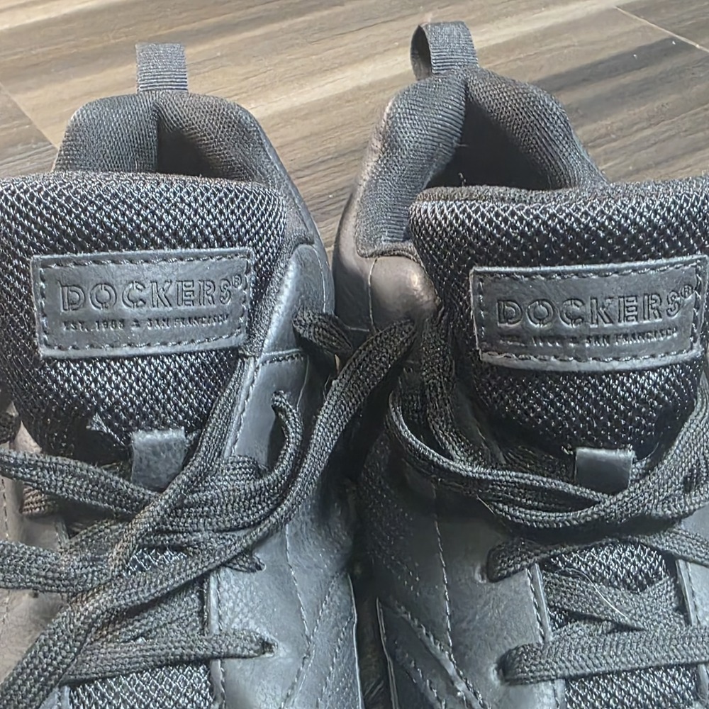 Dockers Men's Comfort Walking Work Shoes Black Lace Up Sneakers Size 9W 9 Wide - Picture 9 of 10